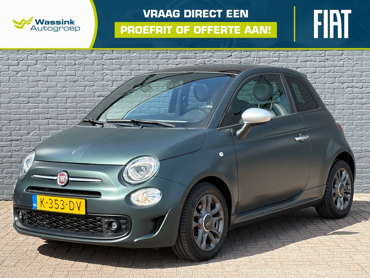 Fiat 500 - 70 pk Hybrid Rockstar | Apple Carplay / Android Auto | Parkeersensoren | Panoramadak - AutoWereld.nl