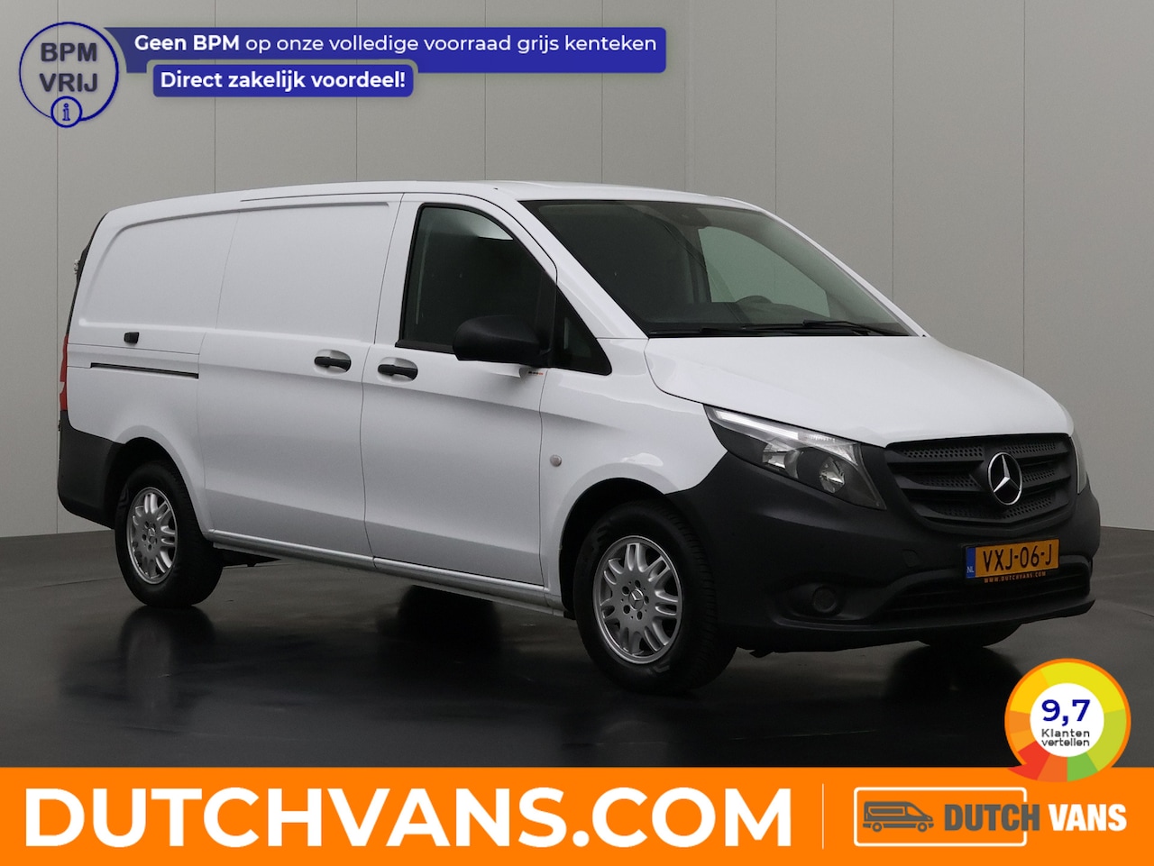 Mercedes-Benz Vito - 114CDI Lang | Euro 6 | Achterdeuren | Airco | Cruise | Trekhaak | Betimmering - AutoWereld.nl