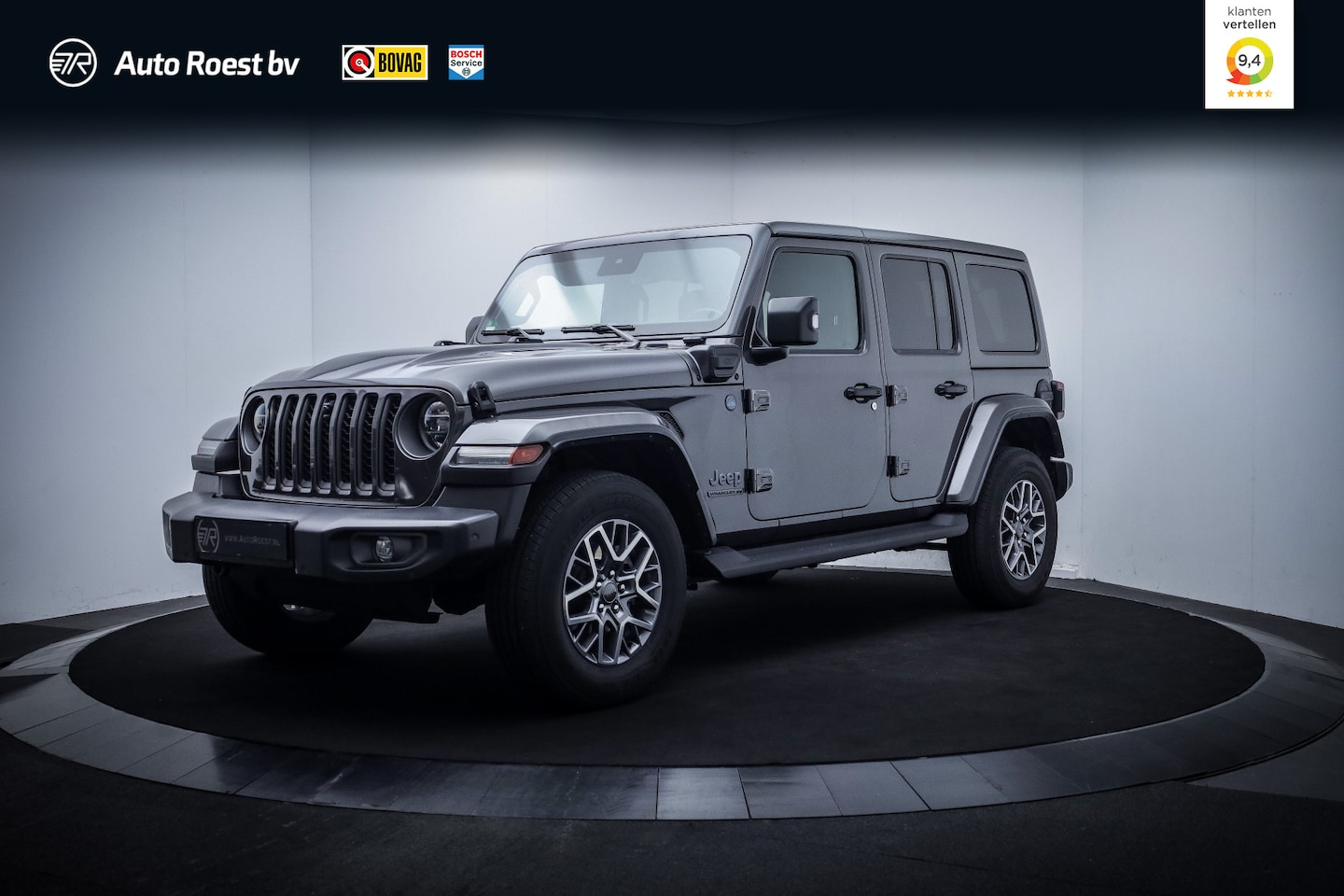 Jeep Wrangler Unlimited - 4Xe 80th ANNIVERSERY FULL LED | LEDER | CAMERA | STUUR+STOELVERW | ACC | DAB | NAVI | PDC - AutoWereld.nl