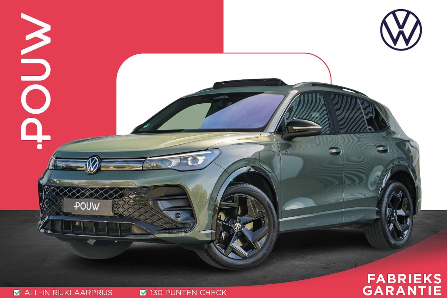 Volkswagen Tiguan - 1.5 eHybrid 204pk R-Line Edition | SoH 100% | Leer | Panoramadak - AutoWereld.nl