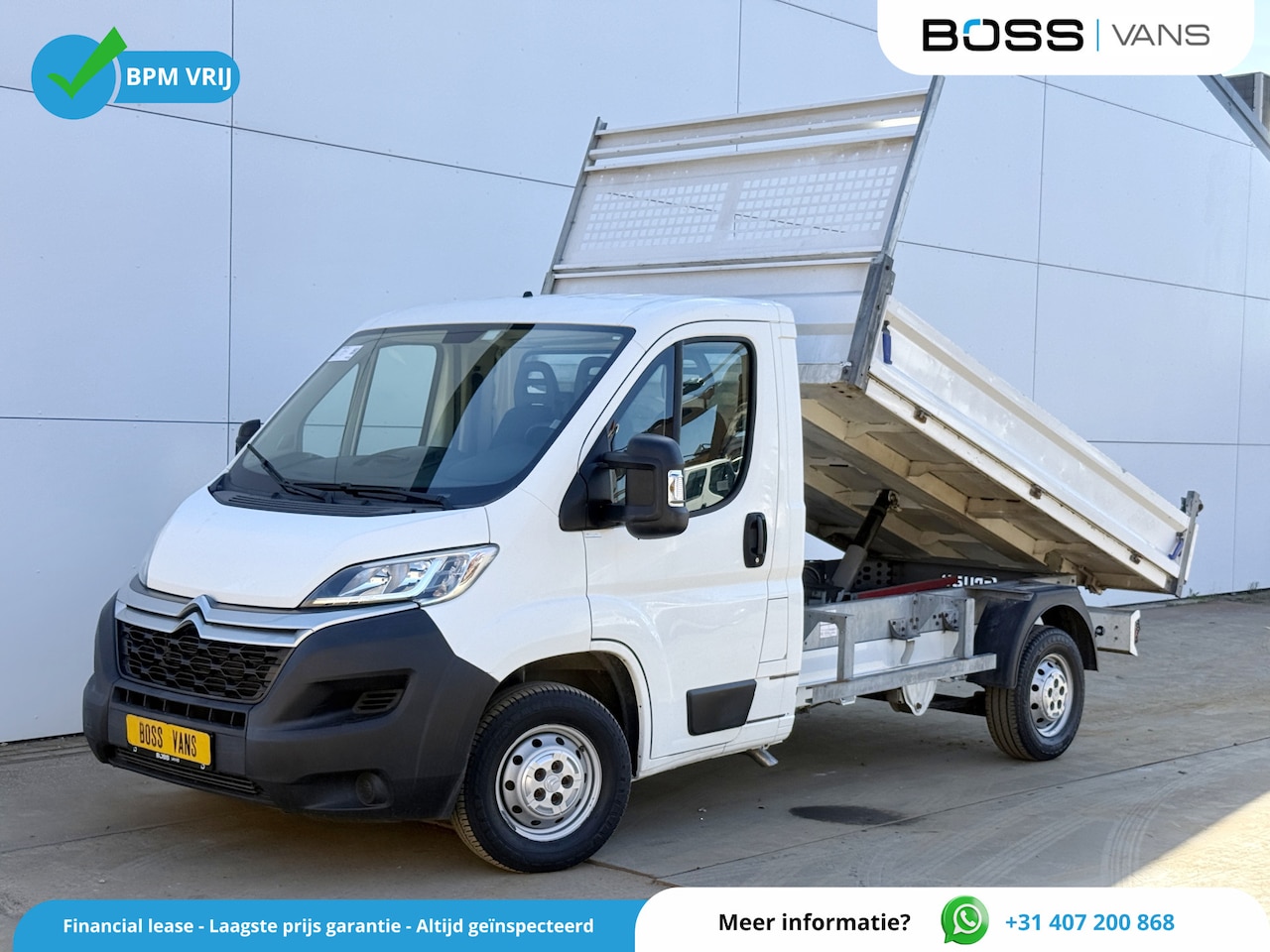 Citroën Jumper - 2.0 130PK Kipper Airco Cruise Control Trekhaak Opbouw Benne Tipper - AutoWereld.nl