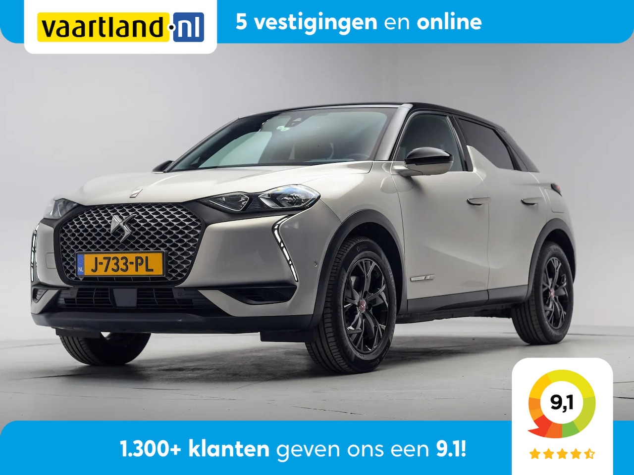 DS 3 Crossback - E-Tense Performance Line 50kWh 3-fase [ Navi Camera Stoelverwarming ] - AutoWereld.nl