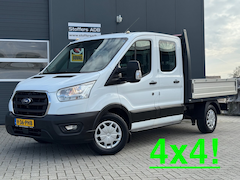 Ford Transit - 350 2.0 TDCI L2H1 DC Trend 4WD | Open laadbak | Bluetooth | Kunstleder | 7-pers | Cruise|