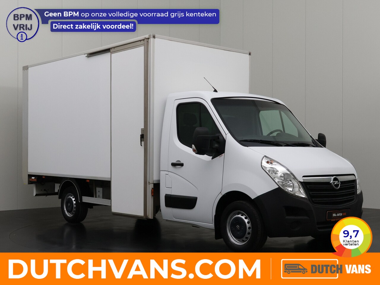 Opel Movano - 2.3CDTi 130PK Bakwagen+Laadklep | Zijdeur | Navigatie | Airco | Airco | - AutoWereld.nl