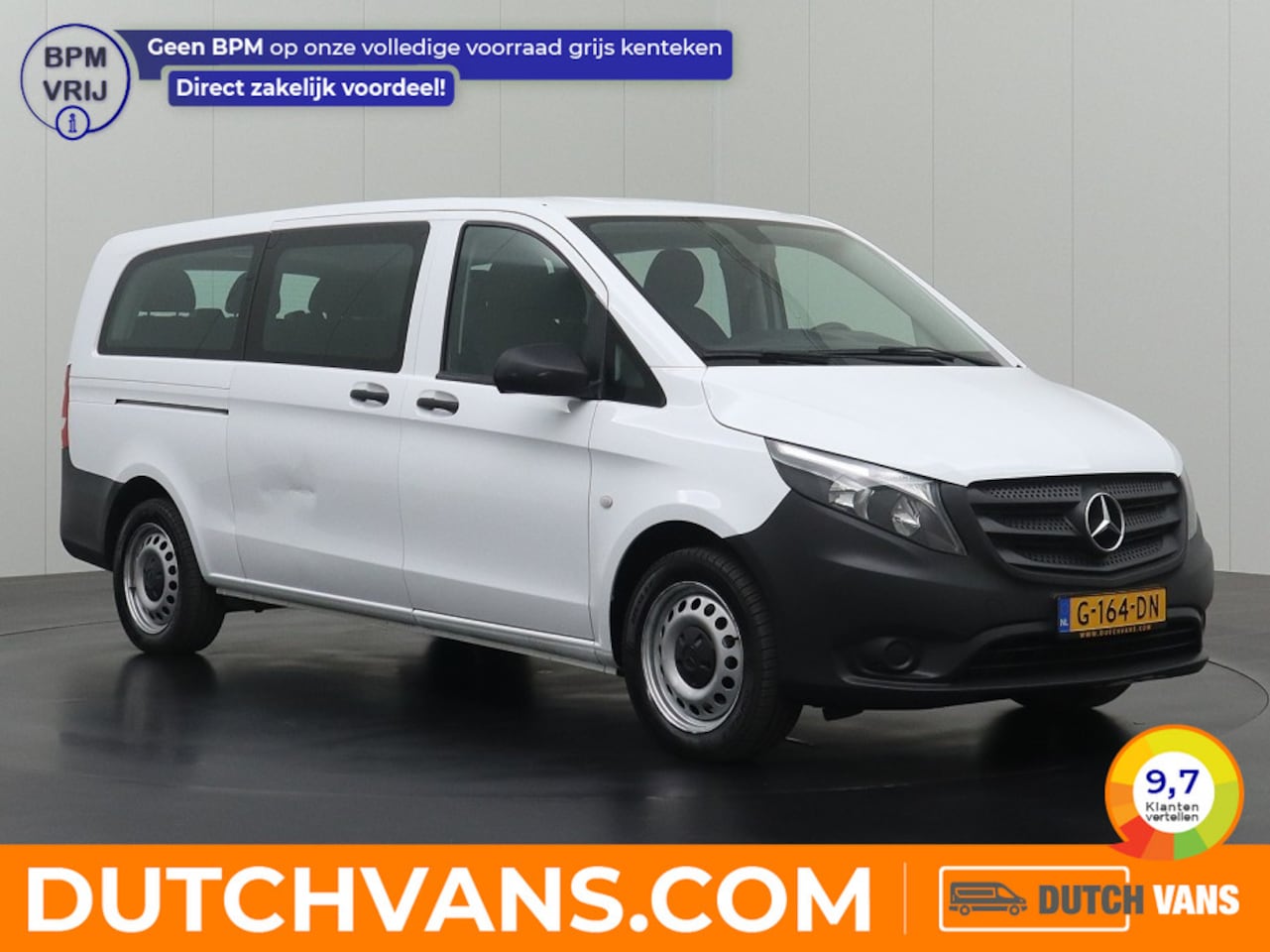 Mercedes-Benz Vito - 114BlueTEC 7G-Tronic Automaat Personenbus | 9-Persoons | Extra Lang | Airco | Cruise | 2-2 - AutoWereld.nl