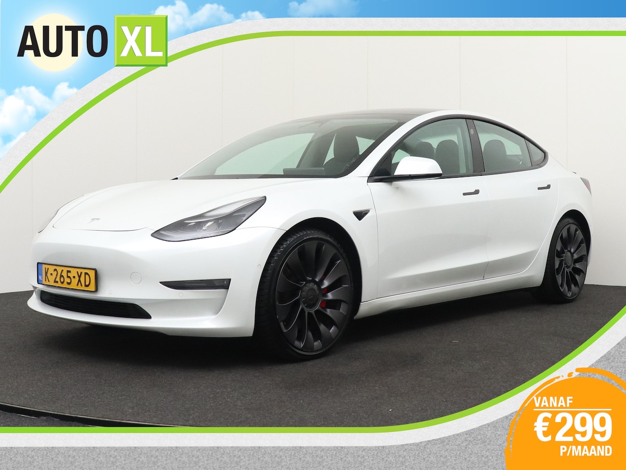 Tesla Model 3 - Performance AWD 75 kWh Pano-dak 20'LMV Dodehoek - AutoWereld.nl