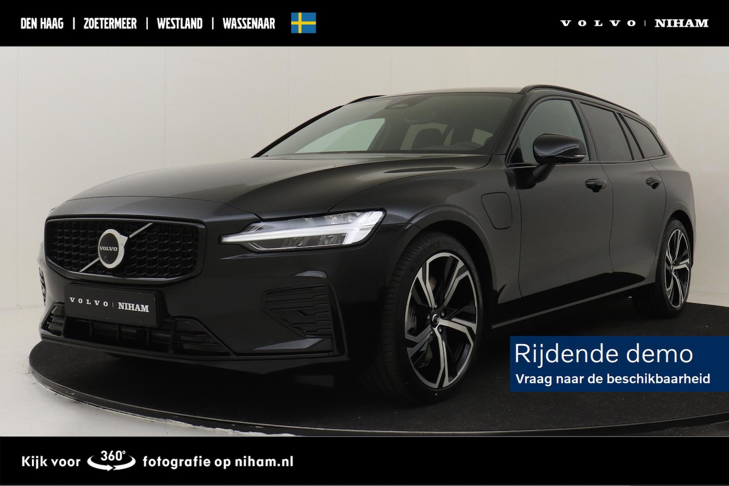 Volvo V60 - T8 PLUG-IN HYBRID AWD PLUS PERFORMANCE ED. DARK -HARMAN/KARDON|360°CAM|SPORTSTOELEN|POWER- - AutoWereld.nl