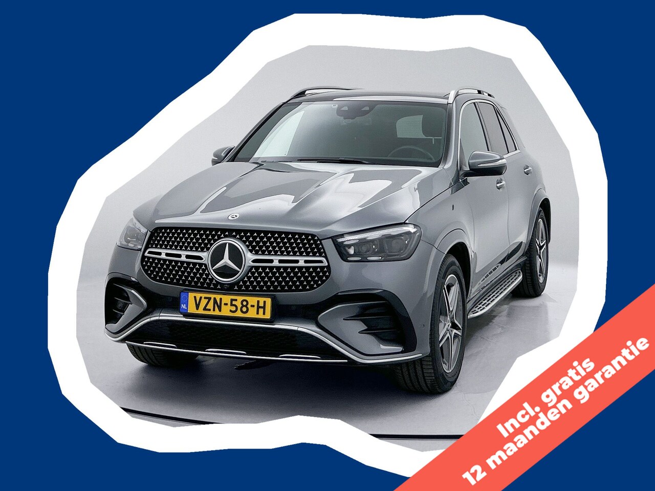Mercedes-Benz GLE-Klasse - 450 D AMG 4MATIC Gratis 12 Maanden Garantie Grijs kenteken Burmester Luchtvering Adapt Cru - AutoWereld.nl