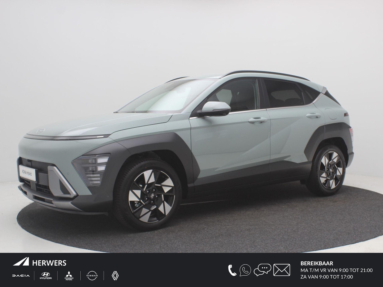 Hyundai Kona - 1.6 GDI HEV Premium / €3.000,- Voordeel / 360º Camera / Lederen Bekleding / Elektrische St - AutoWereld.nl