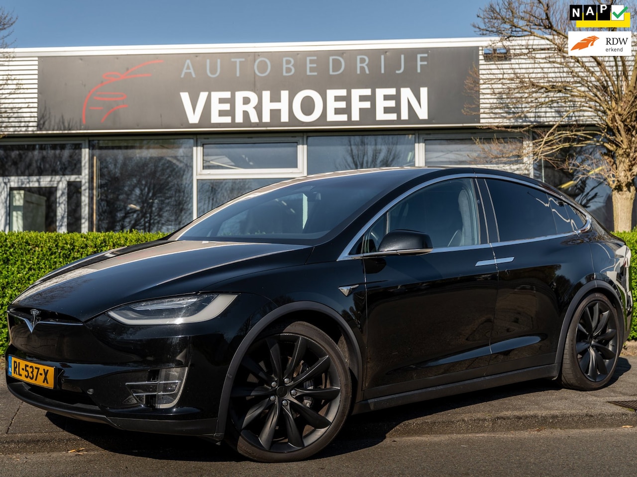 Tesla Model X - 100D - HOUT AFW - AUTOPILOT - PARK CAMERA - ORG NL AUTO - TREKHAAK - NAP ! - AutoWereld.nl