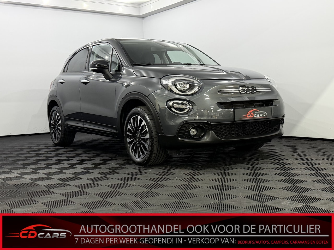 Fiat 500 X - 1.5 Hybrid Half leder, Camera, Apple carplay, Cruise control, Mistlamp, Lichtmetalen velge - AutoWereld.nl