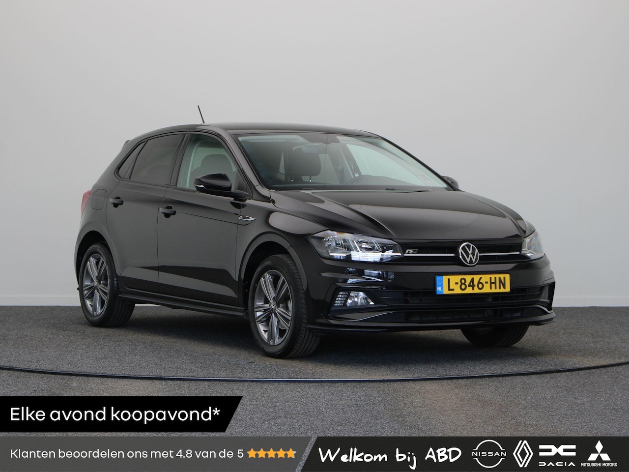 Volkswagen Polo - 1.0 TSI R-Line Edition |Adaptive cruise control| Navigatie| parkeer sensoren voor en achte - AutoWereld.nl