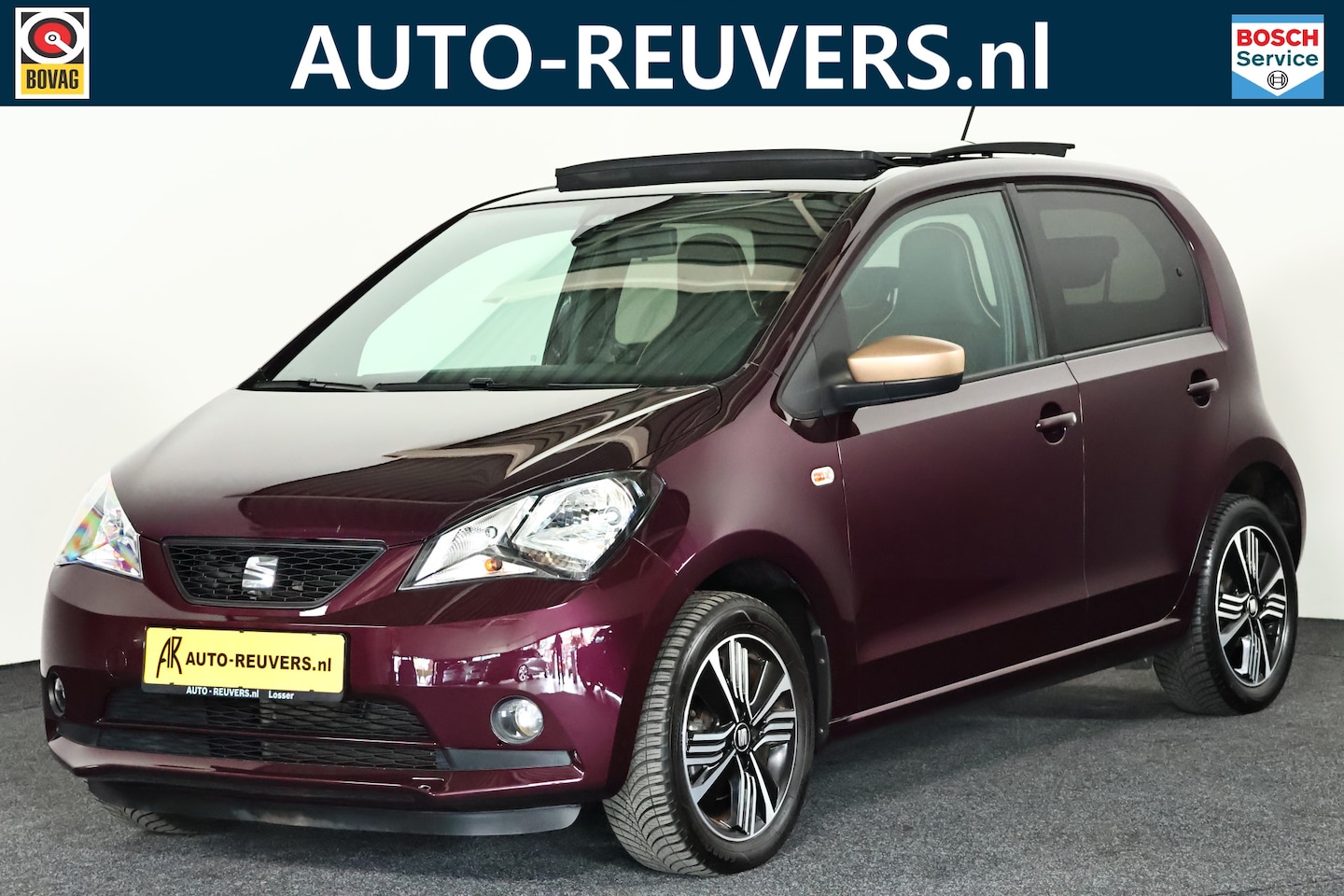 SEAT Mii - 1.0 Cosmopolitan / Opendak / Leder / Aut / Cruisecontrol / PDC - AutoWereld.nl