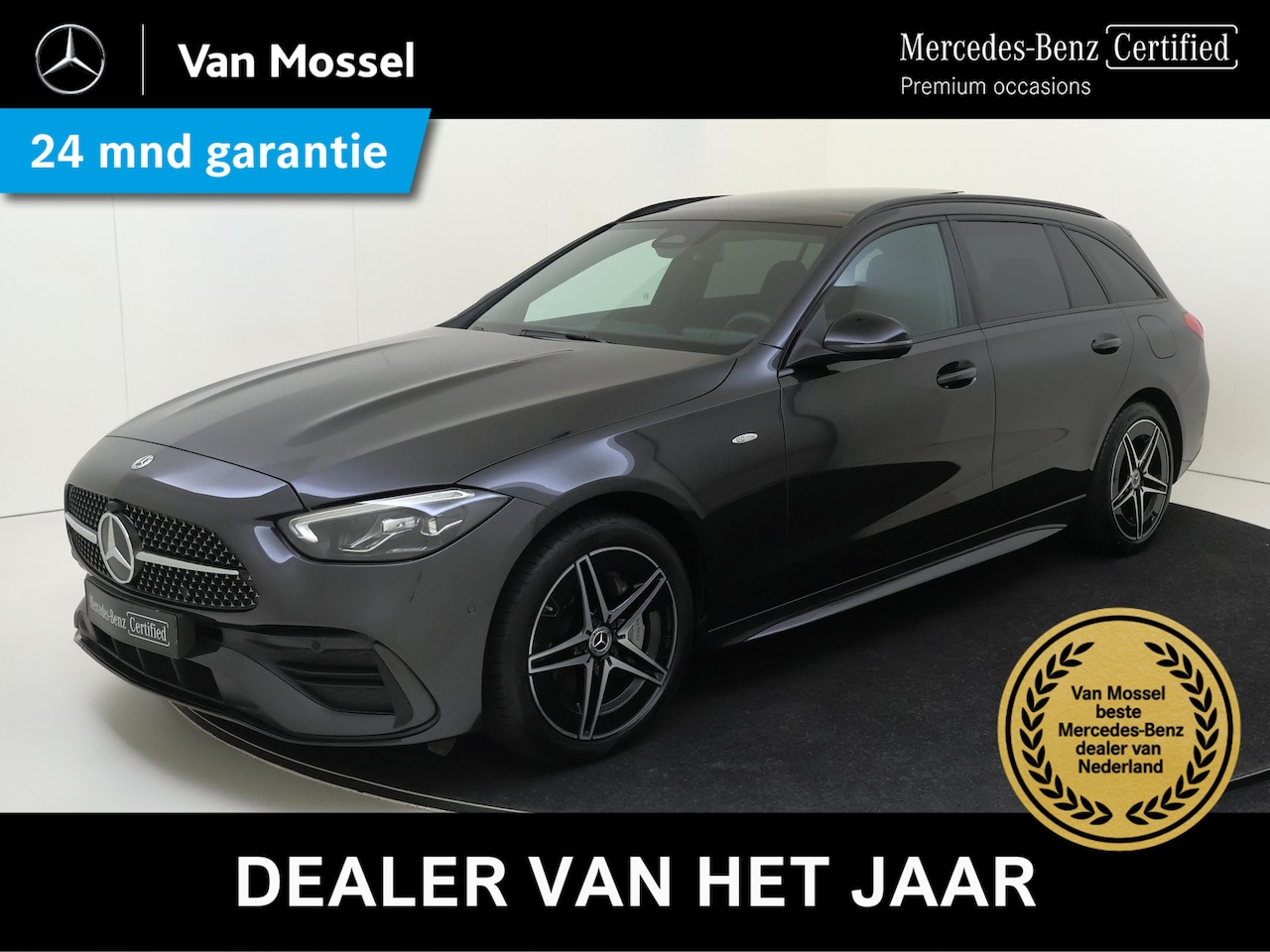 Mercedes-Benz C-klasse Estate - 300 e Business Solution AMG /Panoramadak /Nightpakket /Winterpakket /Carplay - AutoWereld.nl