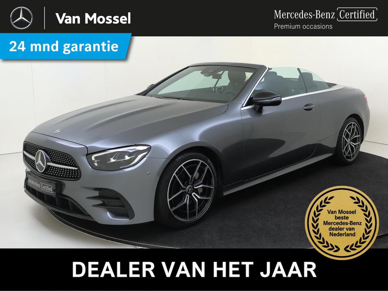 Mercedes-Benz E-klasse Cabrio - 200 AMG Line Parkeercamera / Sfeerverlichting / Airscarf / Stoelverwarming / - AutoWereld.nl
