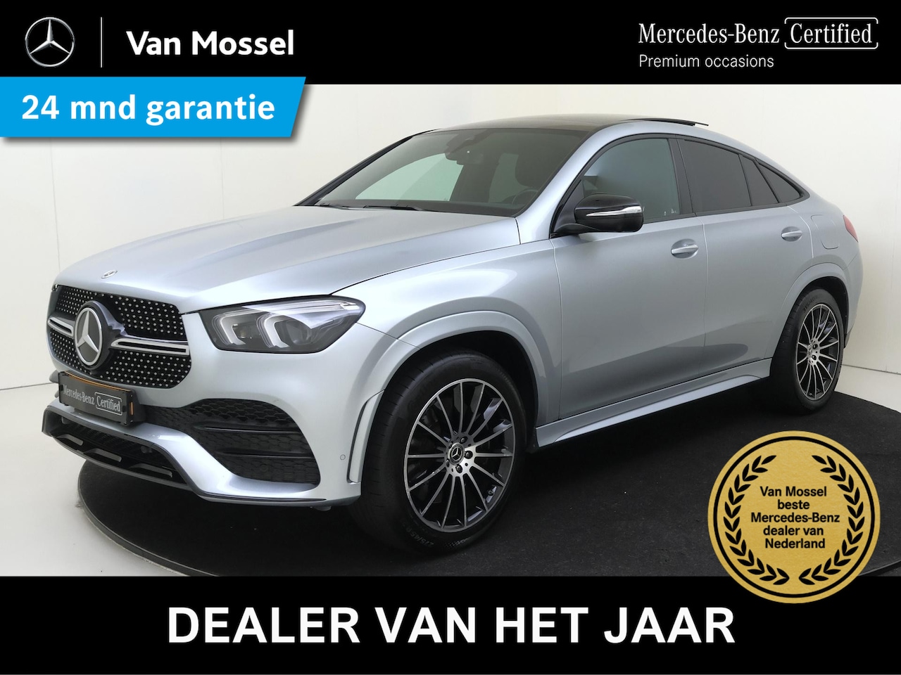 Mercedes-Benz GLE-Klasse Coupé - 350 e 4MATIC Premium / Panoramadak/ Burmester/ 21 inch/ AIRMATIC/ Night/ Leder - AutoWereld.nl