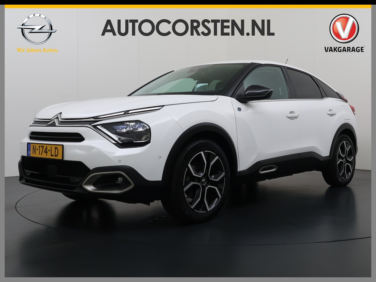 Citroën Ë-C4 - 50kWh SOH 91% Head-Up Display Adap.Cruise Verwarmd Stuur 360°Camera Navi Ecc Apple Carplay - AutoWereld.nl