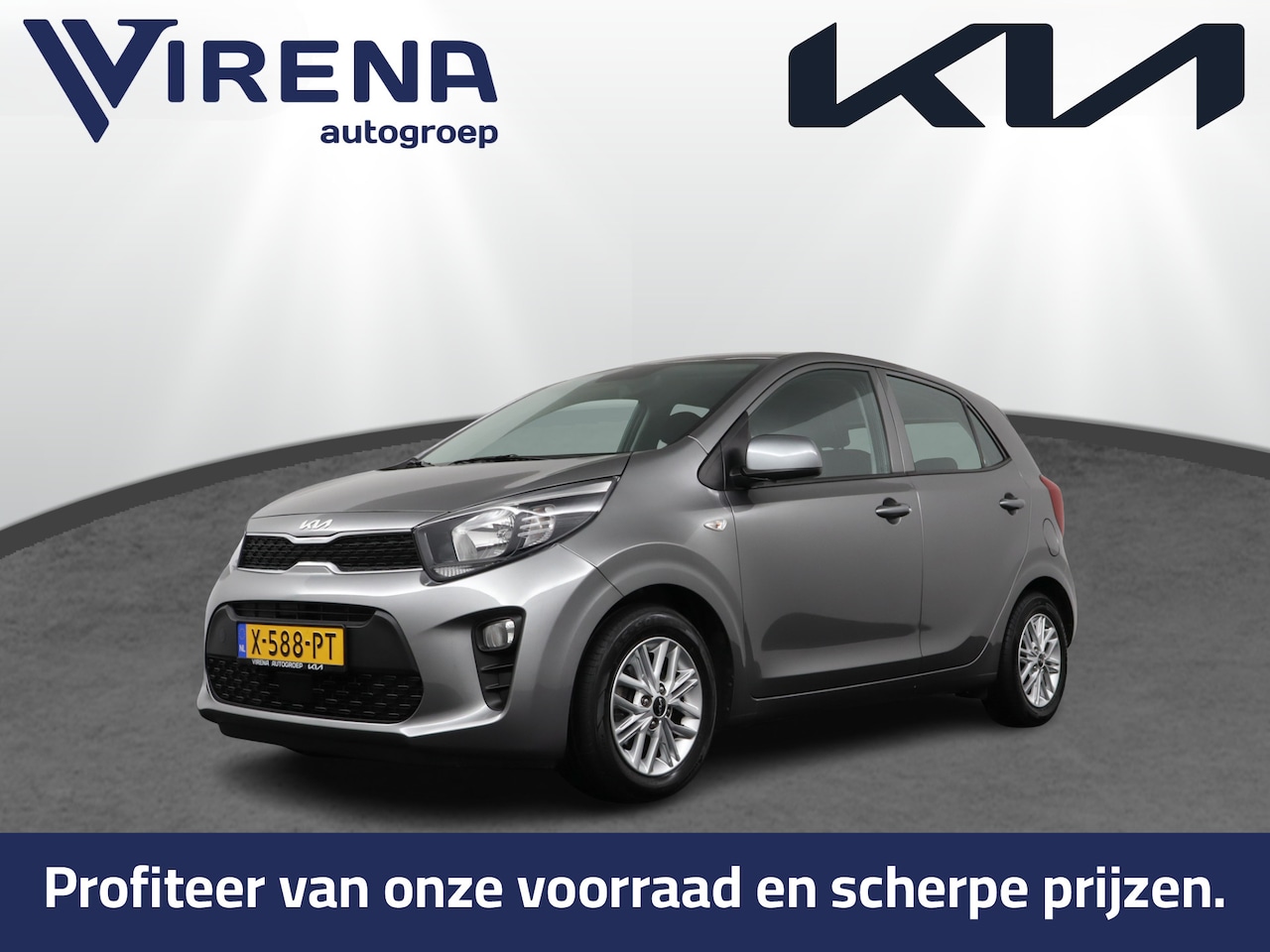 Kia Picanto - 1.0 DPi DynamicLine Automaat - Cruise Control - Airco - Apple CarPlay/Android Auto - LM Ve - AutoWereld.nl