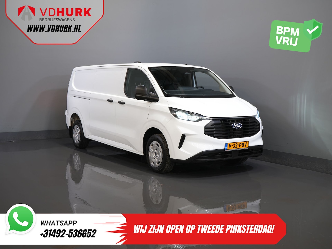 Ford Transit Custom - 320 2.0 TDCI 135 pk L2 Trend 2.8t Trekverm./ Carplay/ Climate/ Cruise/ Camera/ PDC - AutoWereld.nl