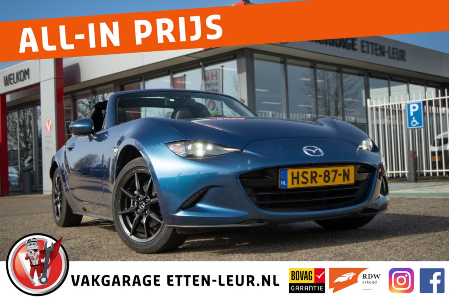 Mazda MX-5 RF - 1.5 SkyAc-G 132PK GT-M | CAMERA | APPLE + ANDROID | LED - AutoWereld.nl