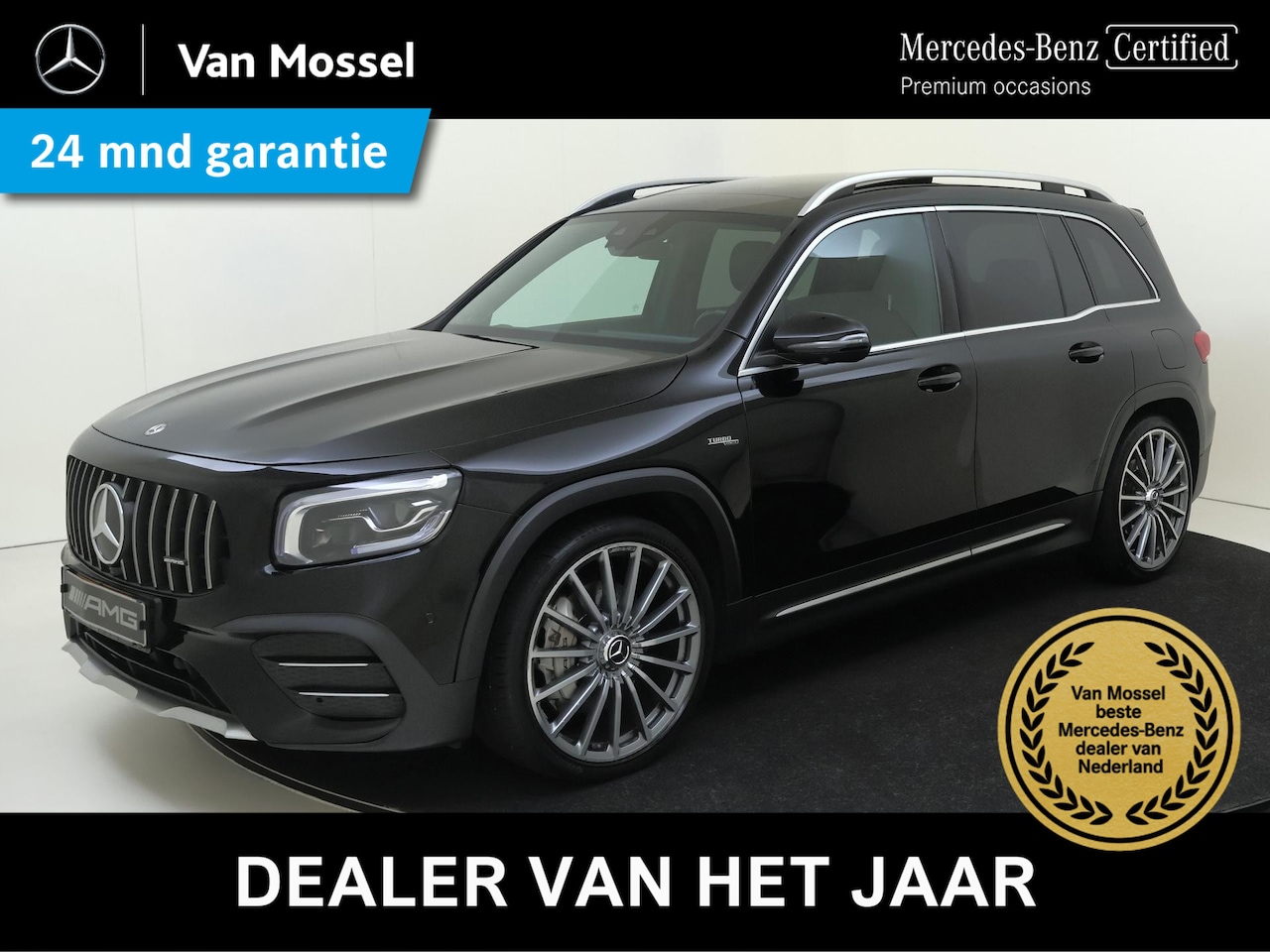 Mercedes-Benz GLB - AMG 35 4MATIC Premium Plus /Panoramadak /Burmester 3D /Distronic /360 Camera - AutoWereld.nl