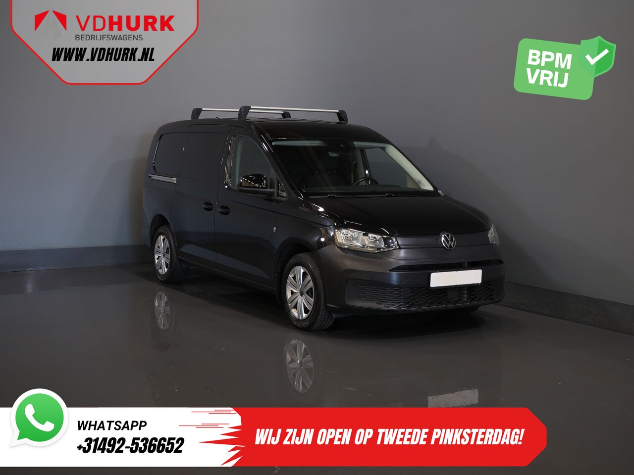 Volkswagen Caddy Cargo Maxi - 2.0 TDI 125 pk DSG Aut. Standkachel/ Stoelverw./ Carplay/ Cruise/ Trekhaak/ Airco/ PDC - AutoWereld.nl