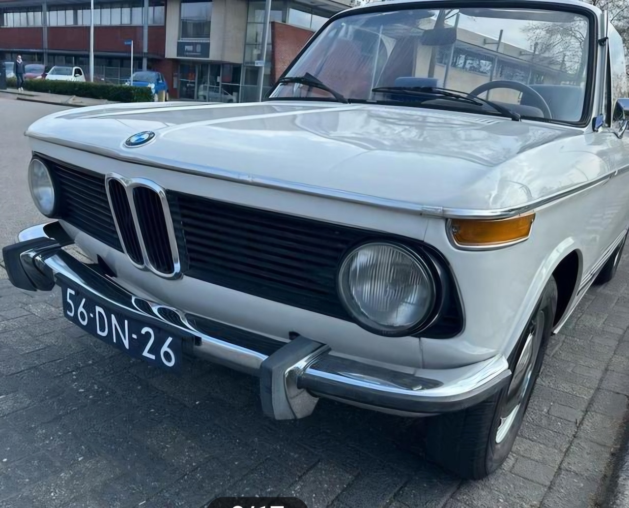 BMW 02-serie - 1602 BMW 1602 02-series CABRIO wit nieuwe kap nieuw leer - AutoWereld.nl