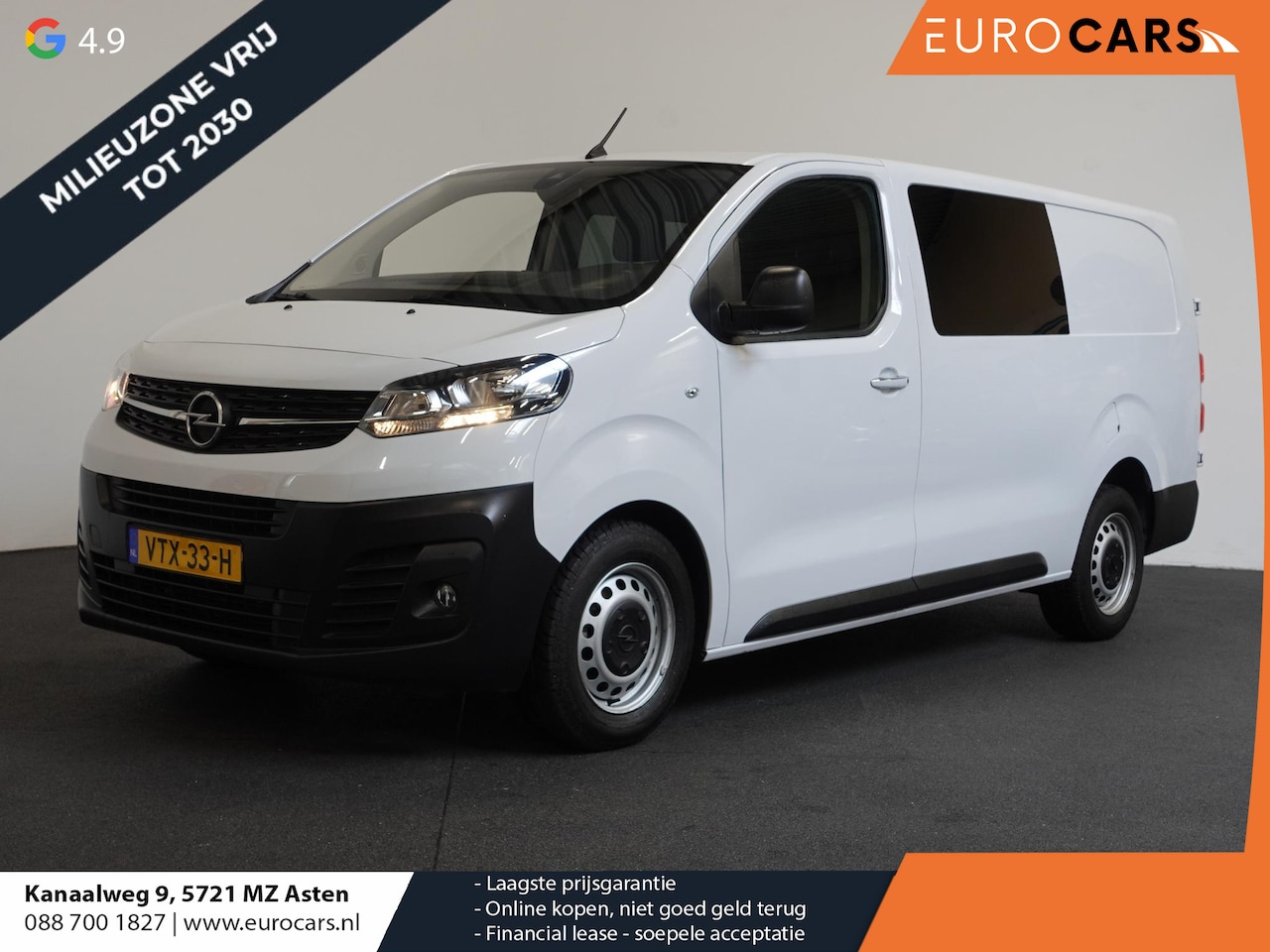 Opel Vivaro - 2.0 CDTI L3H1 Dubbele Cabine Edition Airco Navigatie Parkeersensoren Trekhaak - AutoWereld.nl
