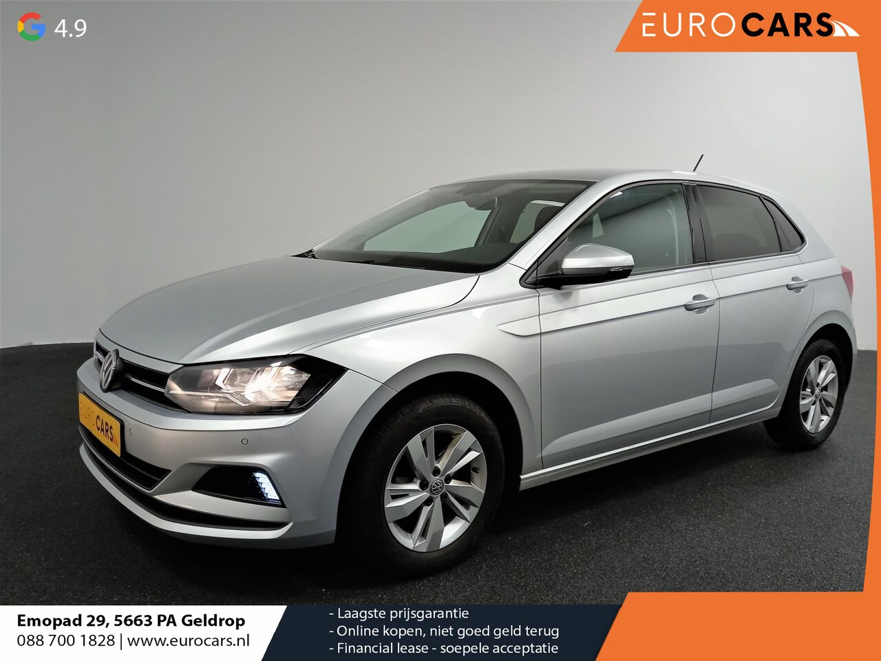 Volkswagen Polo - 1.0 TSI DSG Comfortline Navigatie Climate Control Parkeer Sensoren DAB Extra Getint Glas L - AutoWereld.nl