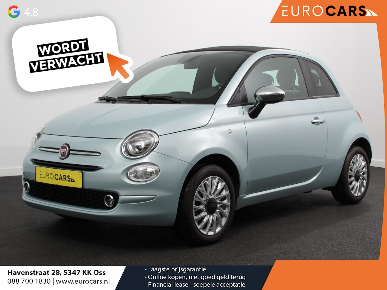 Fiat 500 C - 1.0 Hybrid Bellavita | Navigatie | Climate Control | Apple Carplay/Android Auto | Dab | Di - AutoWereld.nl