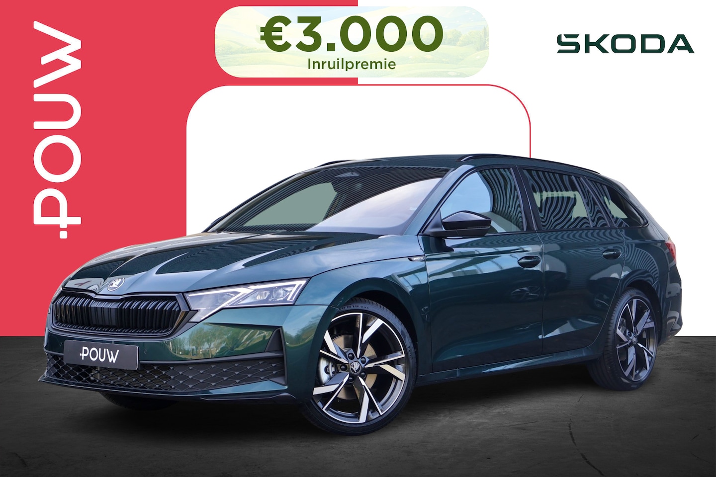 Skoda Octavia Combi - 1.5 TSI 150pk MHEV Sportline Tour | 19" Velgen | Exclusieve Kleur - AutoWereld.nl