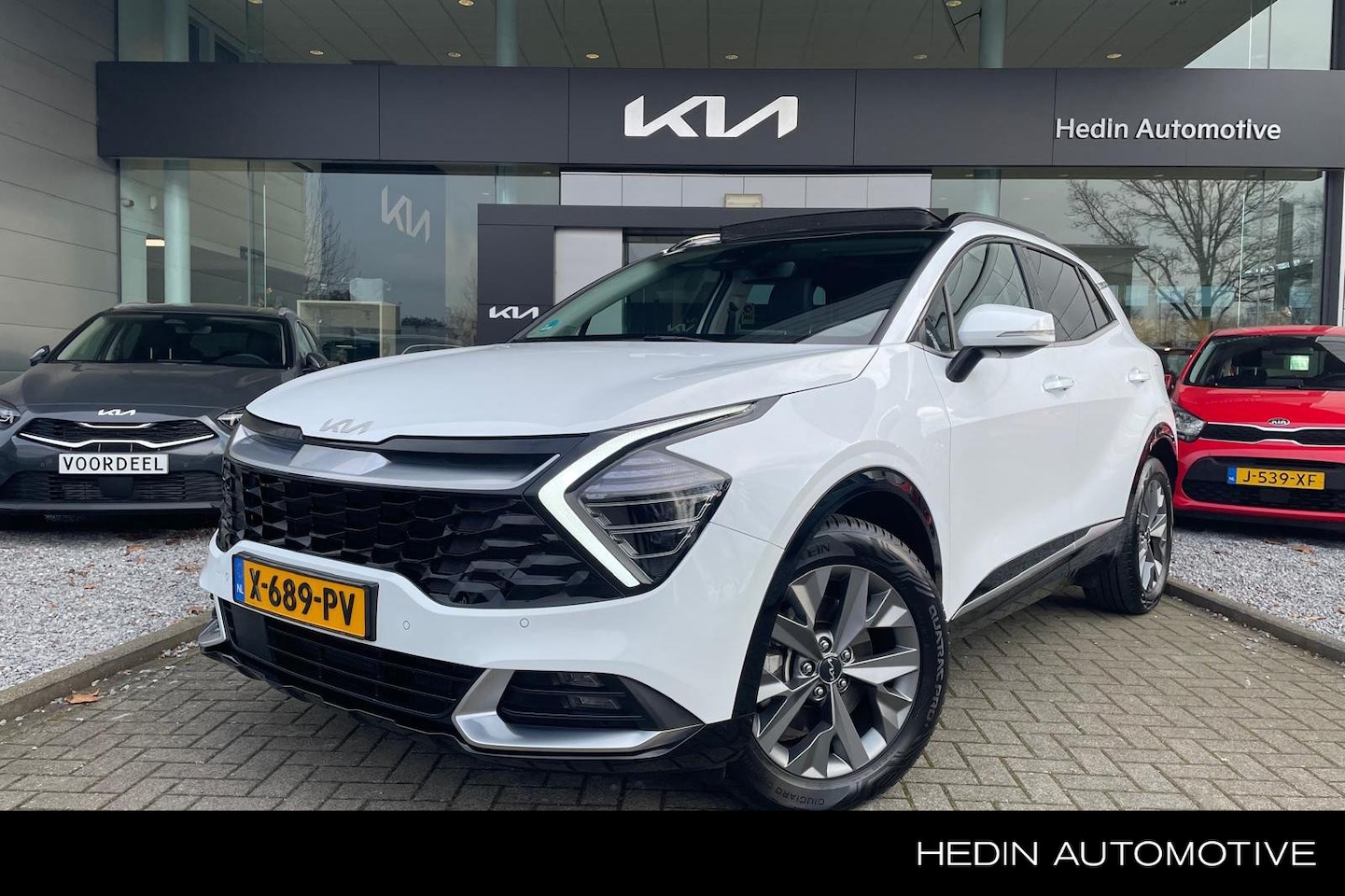 Kia Sportage - 1.6 T-GDi Hybrid DynamicPlusLine | dealer onderhouden | stoel- en stuurverwarming | Panora - AutoWereld.nl
