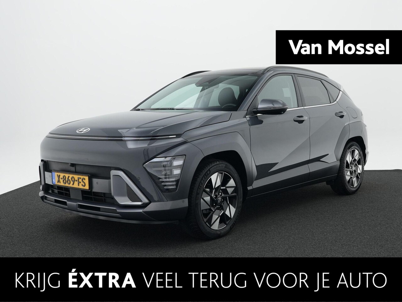 Hyundai Kona - 1.6 GDI HEV Premium Sky | Elektrische Stoelen | 360 Graden Camera | Navigatie | Climate Co - AutoWereld.nl