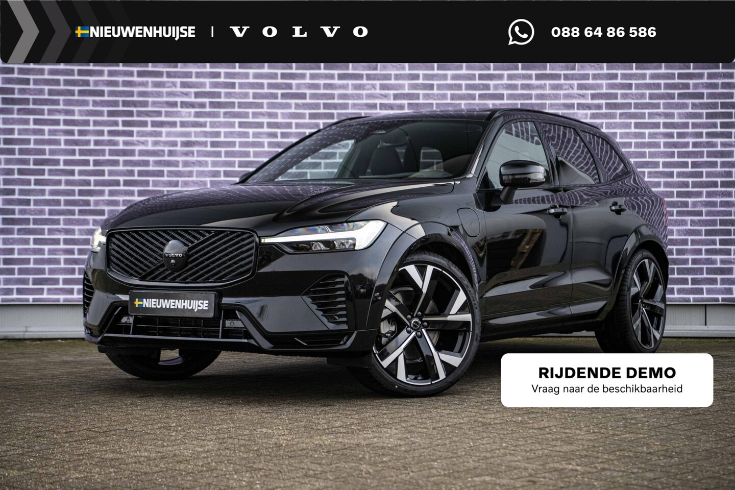 Volvo XC60 - 2.0 T6 Plug-in hybrid AWD Plus Black Edition | Luchtvering | Keyless Entry | Head-up Displ - AutoWereld.nl