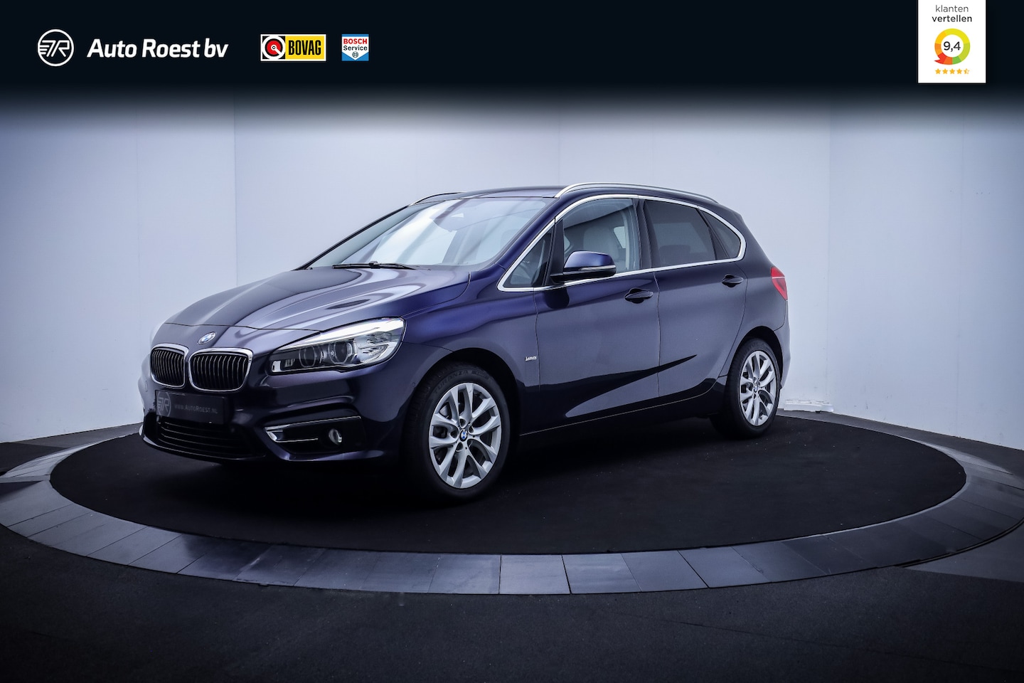 BMW 2-serie Active Tourer - 218iA High Executive FULL LED | HEAD UP | LEDER | STOELVERW | NAVI | CLIMA | PDC V+A | ELE - AutoWereld.nl