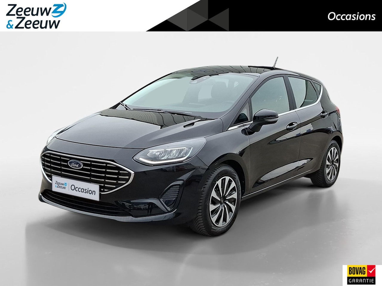 Ford Fiesta - 1.0 EcoBoost Hybrid Titanium | Stoel- stuur en voorruitverwarming | Navigatie via Apple Ca - AutoWereld.nl