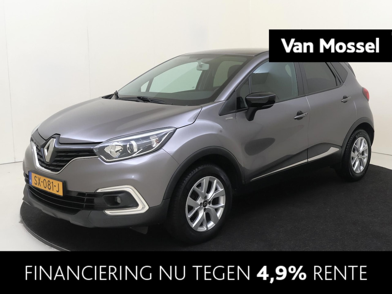 Renault Captur - 0.9 TCe Limited airco | cruise control | lichtmetalen velgen 16" ||navigatiesysteem full m - AutoWereld.nl