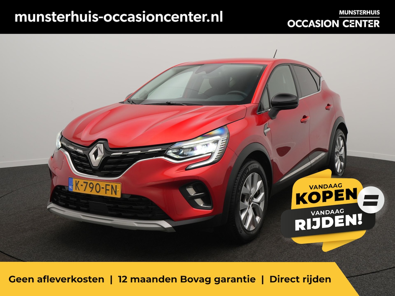 Renault Captur - TCe 100 Intens - Occasion Lease vanaf €539 p/m - RIJKLAARPRIJS - Trekhaak - Navigatie - Li - AutoWereld.nl
