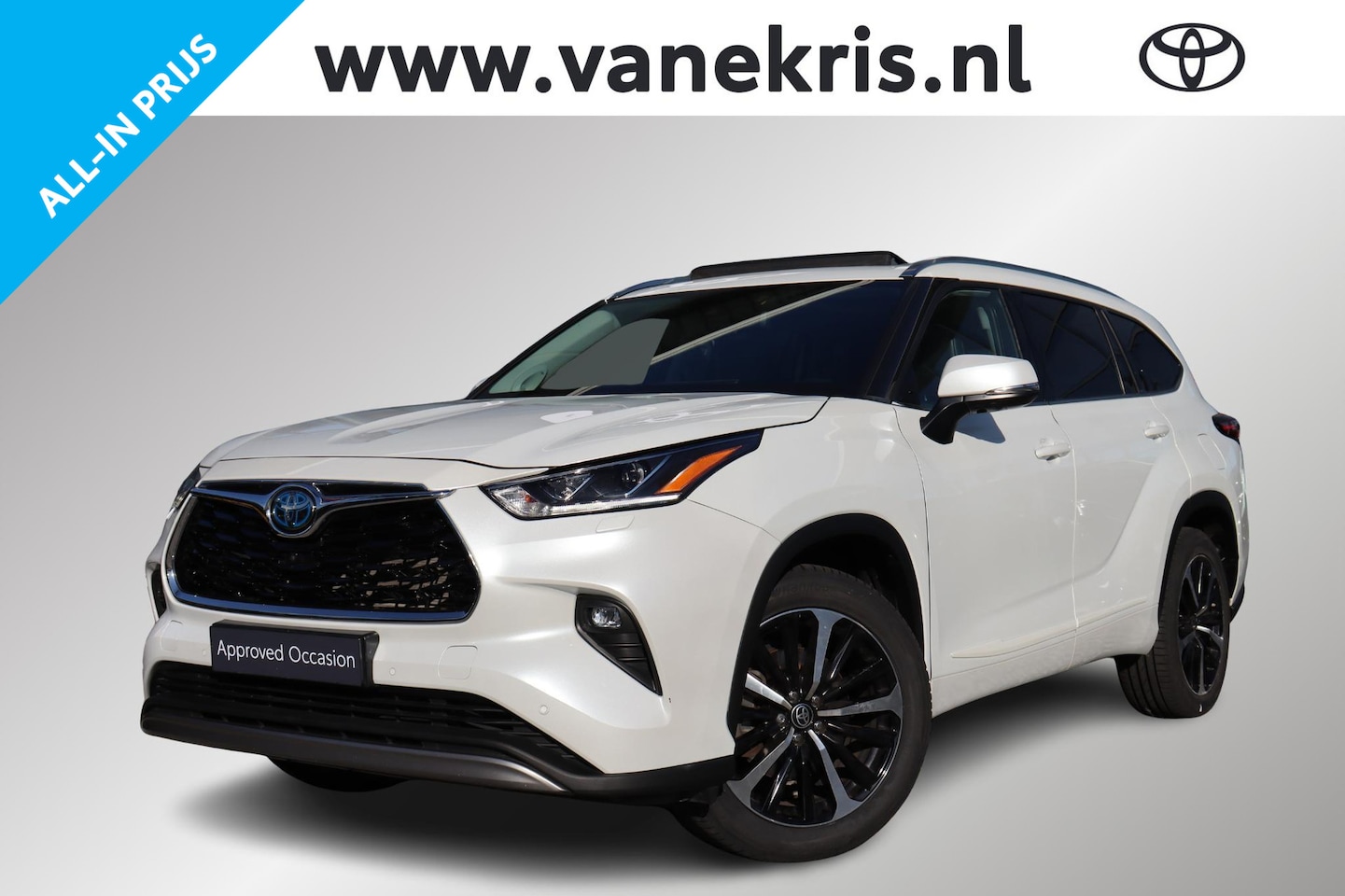 Toyota Highlander - 2.5 AWD Hybrid Premium 2.5 AWD Hybrid Premium, Trekhaak, JBL, Panoramisch schuifdak! - AutoWereld.nl