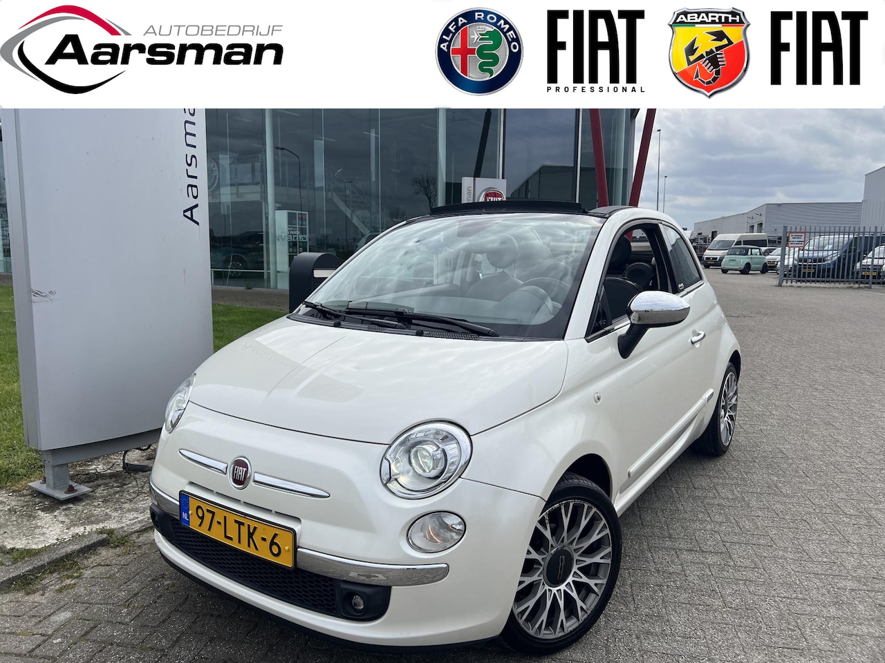 Fiat 500 C - 1.2 Rock | Automaat | BTW | Parelmoer | Automatische airco | Lederen bekleding | Xenon - AutoWereld.nl