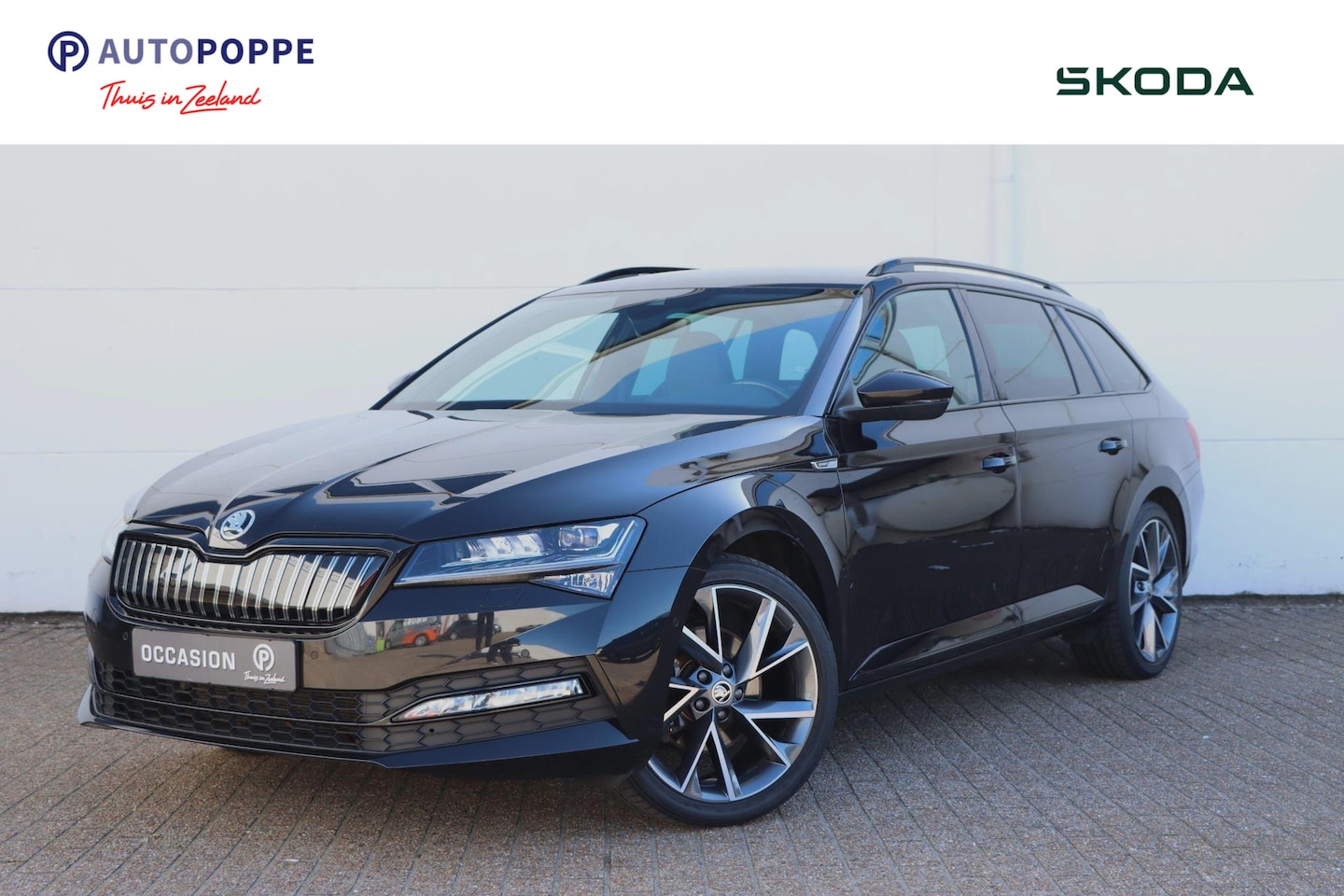 Skoda Superb Combi - 1.4 TSI iV Sportline 217pk DSG6 | Memory | Trekhaak | Stoel- en Stuurverwarming - AutoWereld.nl