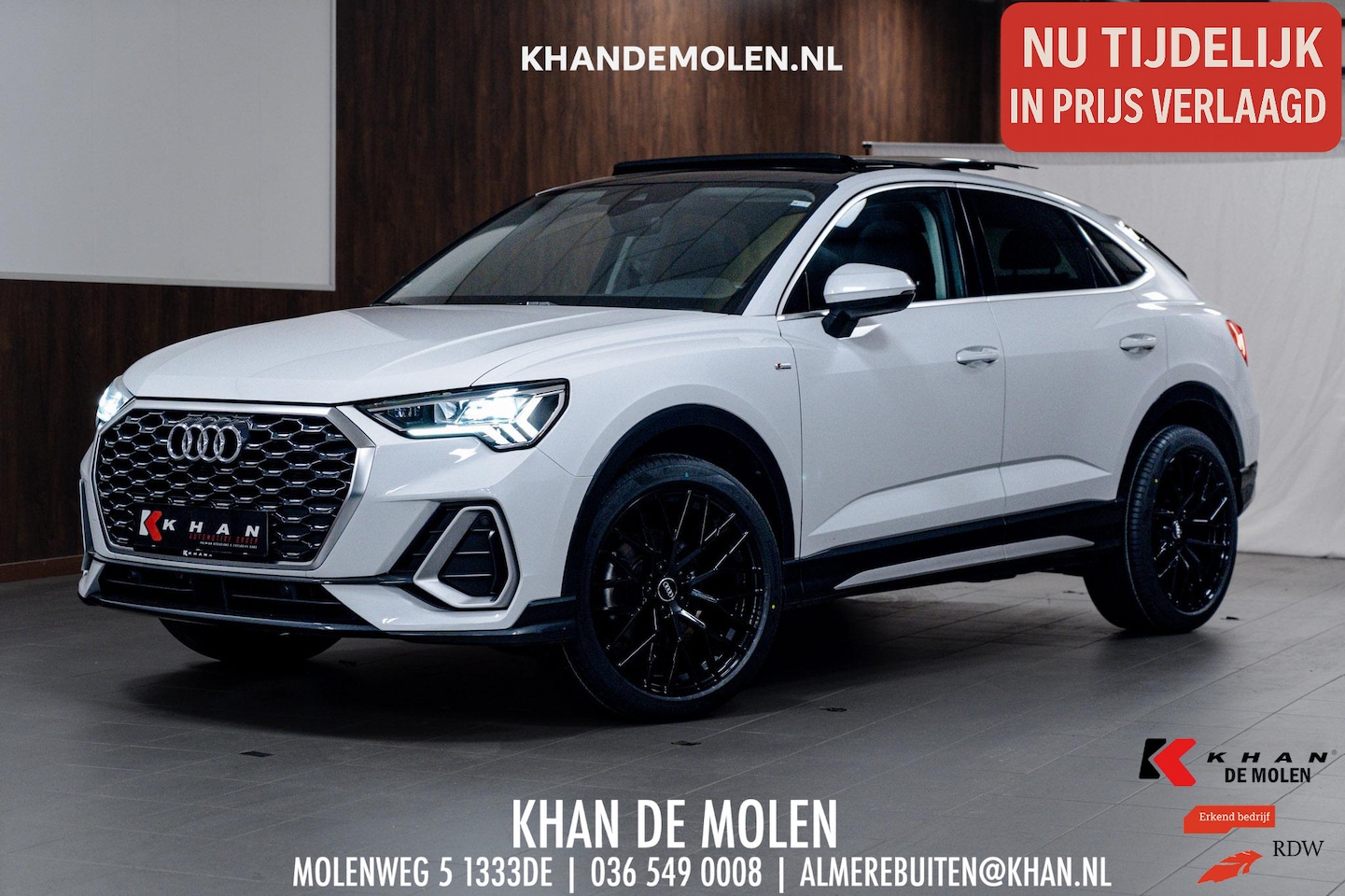 Audi Q3 Sportback - 35 TFSI S Line PANO|LEER|ELEKTR.ACHTr - AutoWereld.nl