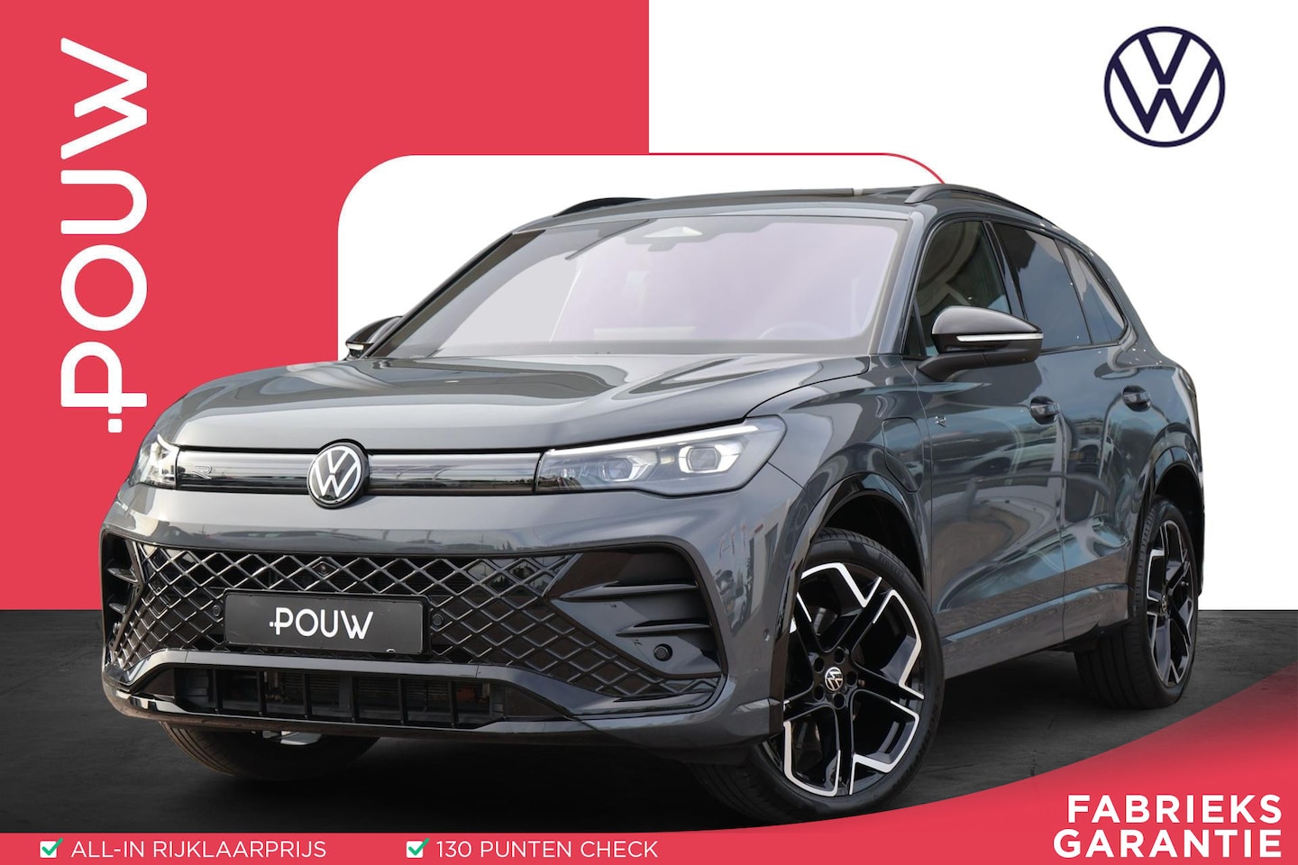 Volkswagen Tiguan - 1.5 eHybrid 272pk R-Line Edition | Panoramadak | Trekhaak | Leder | Stoel Ventilatie - AutoWereld.nl