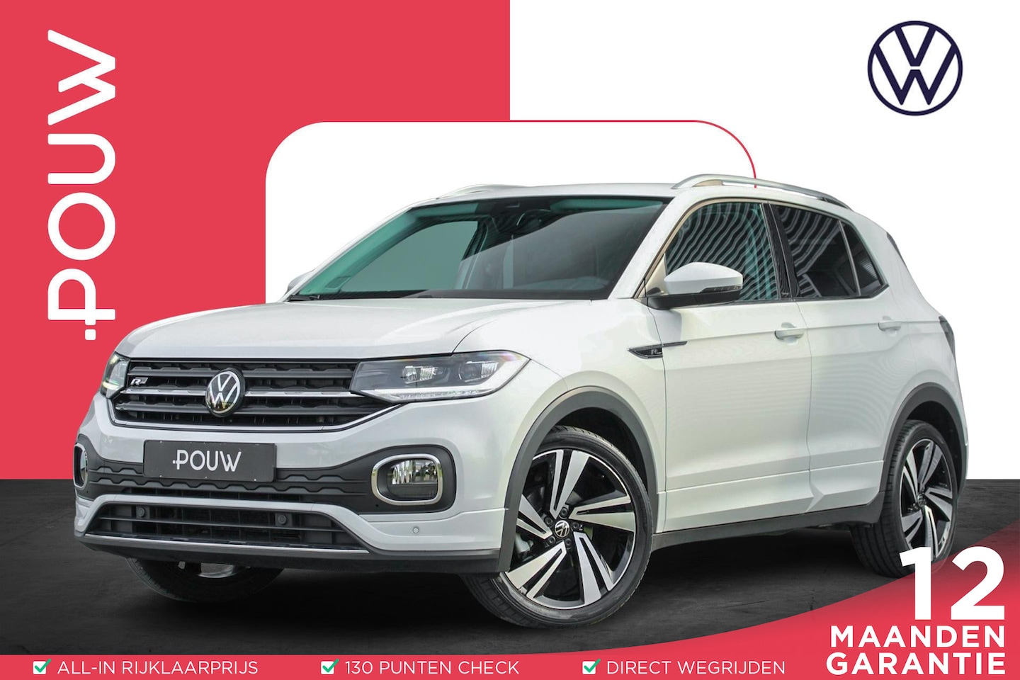 Volkswagen T-Cross - 1.0 TSI 110pk R-Line | Apple CarPlay/Android Auto | Navigatie | 18" Velgen - AutoWereld.nl
