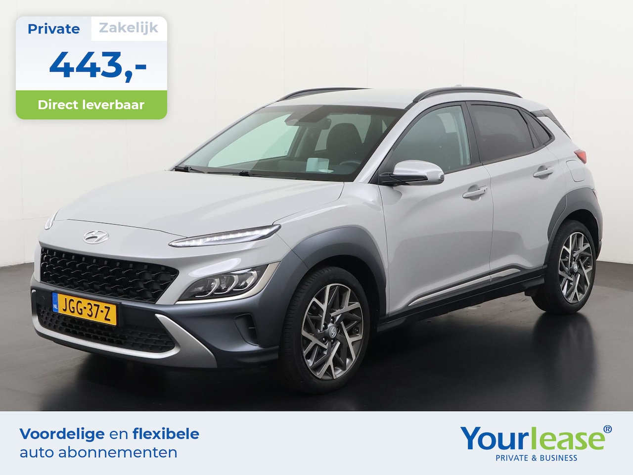 Hyundai Kona - 1.6 GDI HEV Fashion Sky | All-in 443,- Private Lease | Direct uit voorraad - AutoWereld.nl
