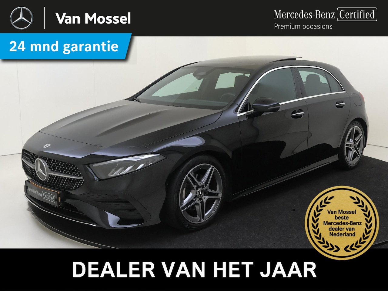 Mercedes-Benz A-klasse - 180 AMG Line Premium/ Panorama schuifkanteldak/ keyless go/ advanced sound - AutoWereld.nl