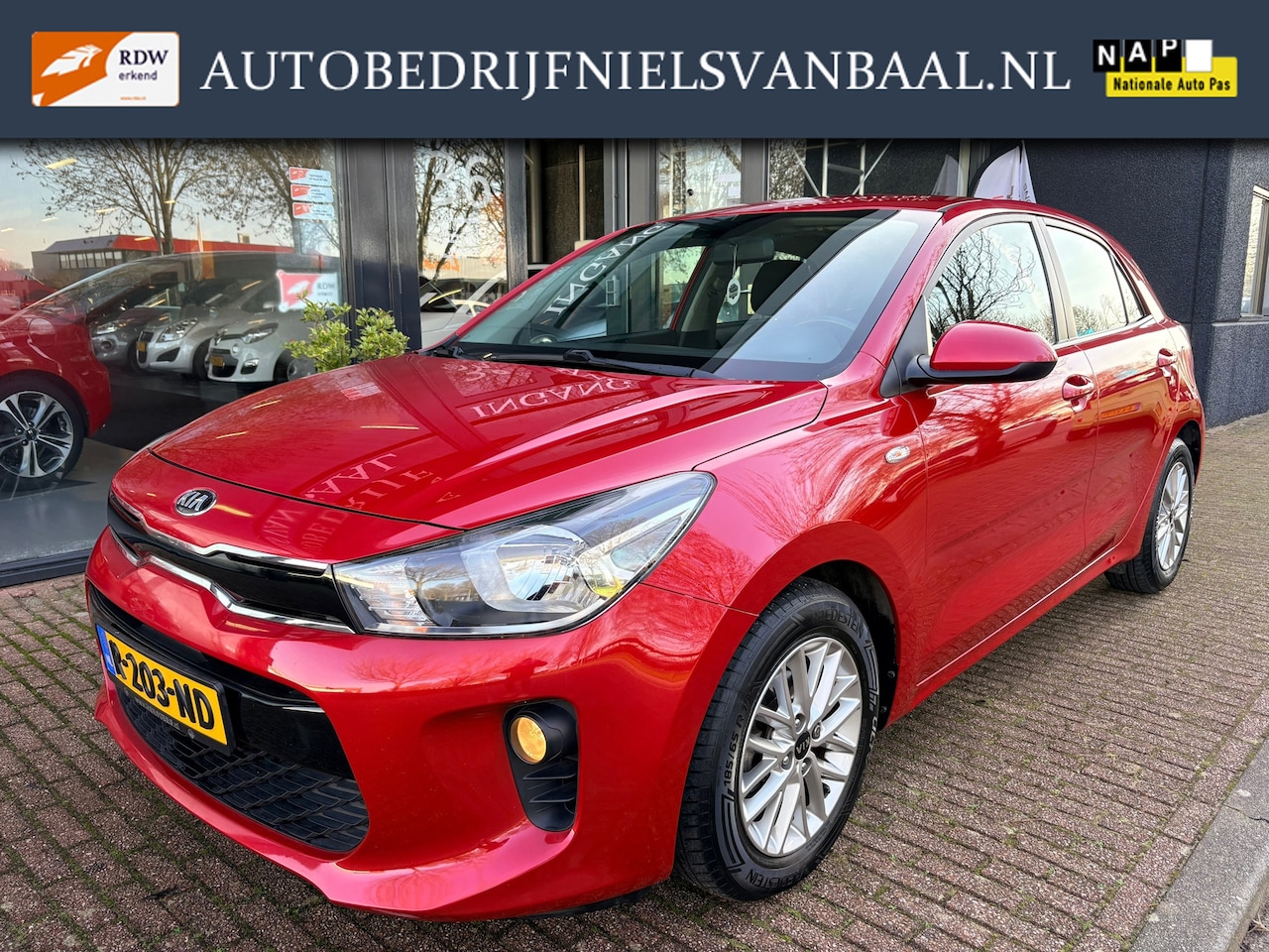Kia Rio - 1.4 DynamicLine 65Dkm/Navi/Airco/Cruise/PDC/LM-Velg - AutoWereld.nl
