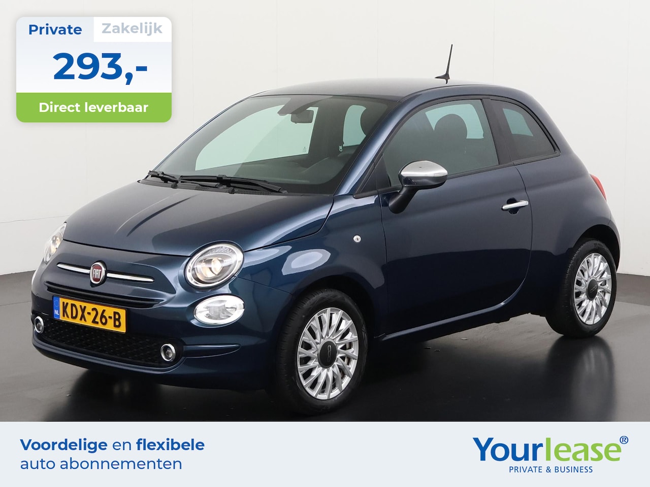 Fiat 500 - 1.0 Hybrid | All-in 293,- Private Lease | Direct uit voorraad - AutoWereld.nl