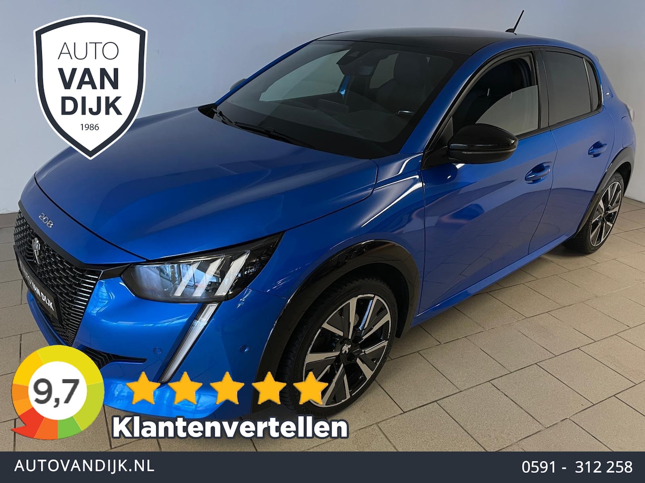 Peugeot 208 - 1.2 PureTech GT PANO AIRCO NAVI CRUISE BLUETOOTH LED METALLIC BLAUW PRIVACYGLAS ZEER NETTE - AutoWereld.nl
