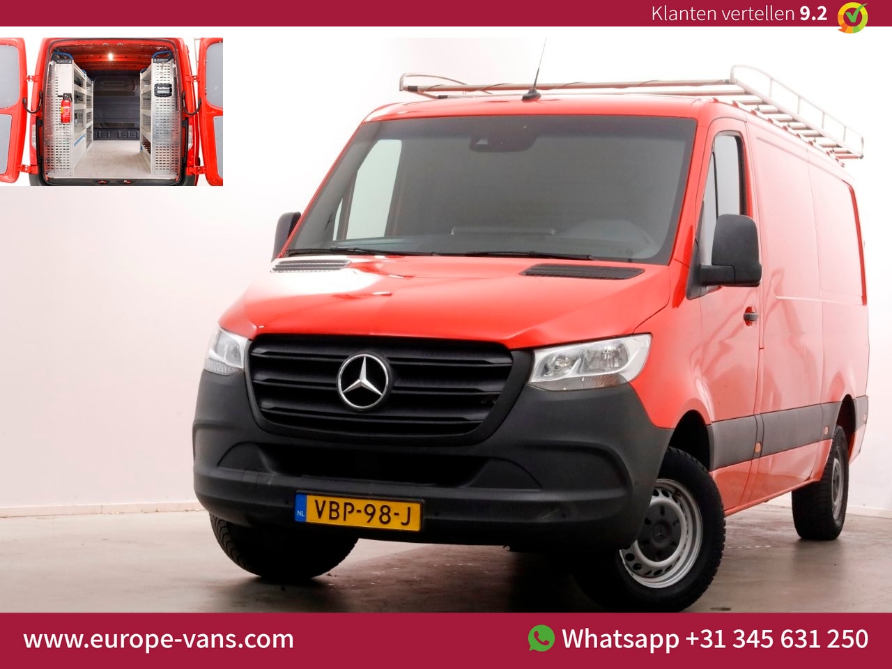 Mercedes-Benz Sprinter - 314 CDI 143pk E6 RWD L2H1 Navi/Camera/Inrichting/Trekhaak 3500kg 11-2019 - AutoWereld.nl